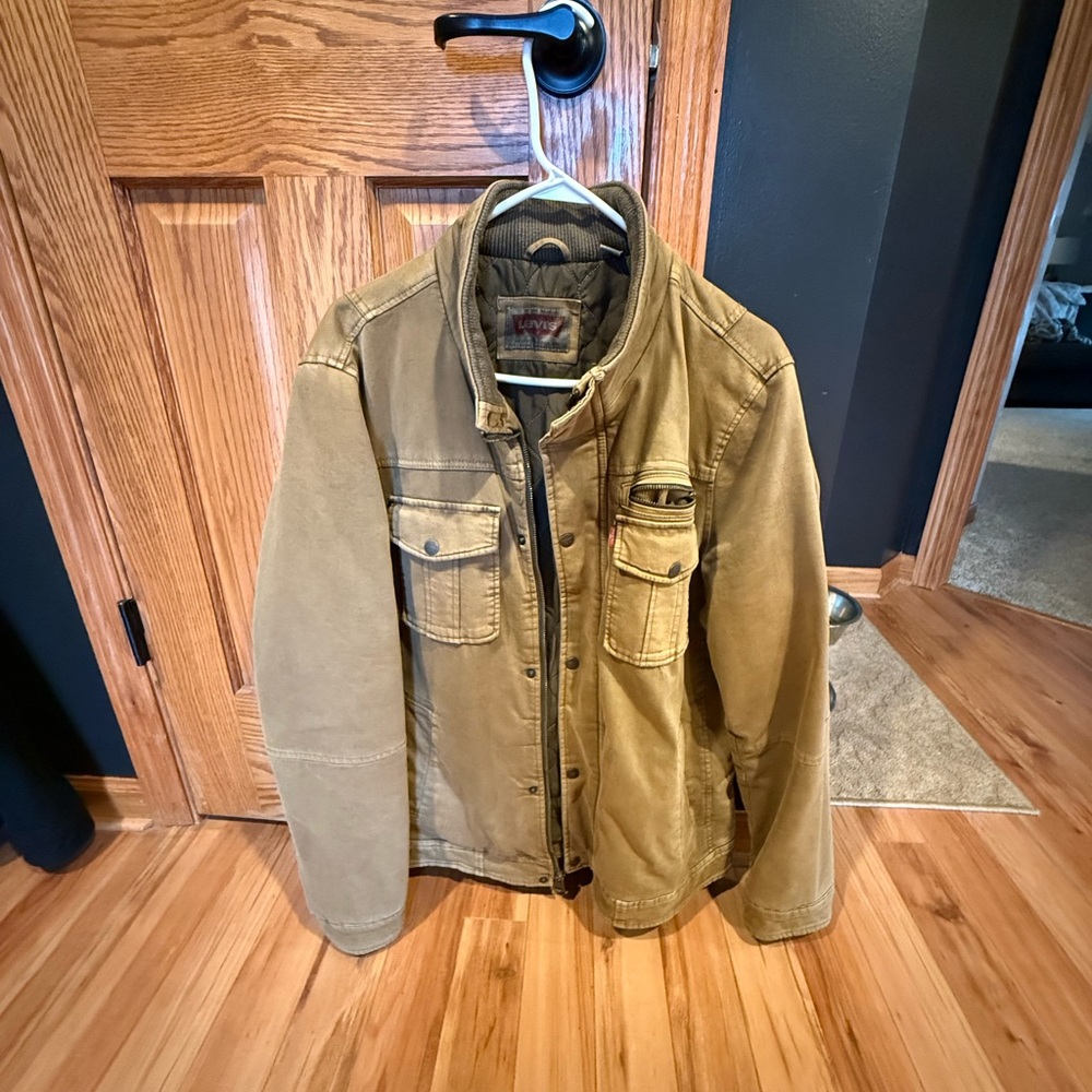Levi's Men's Brown Military Jacket